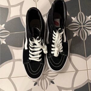 Vans Black and White High-Top Sneakers - NWOT
